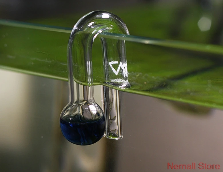 ADA Style VIV Glass Hang On Aquarium CO2 Testing Kit With Monitor And Long Time Last Test Liquid | Дом и сад