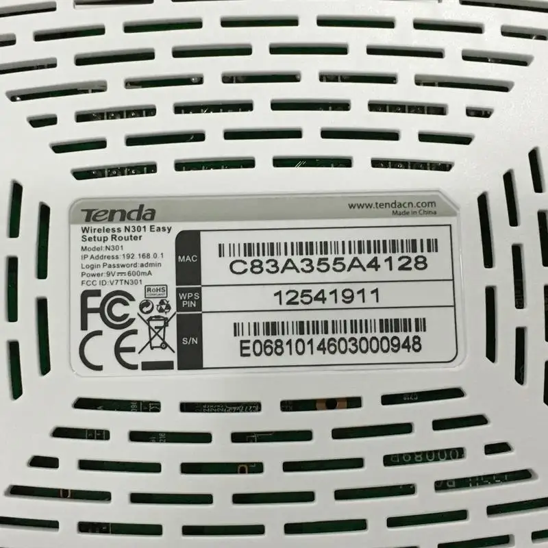 Английская версия беспроводной Wi-Fi роутер Tenda Wi-Fi ретранслятор расширитель Домашняя Сеть 802,11 b/g/n RJ45 300 Мбит/с