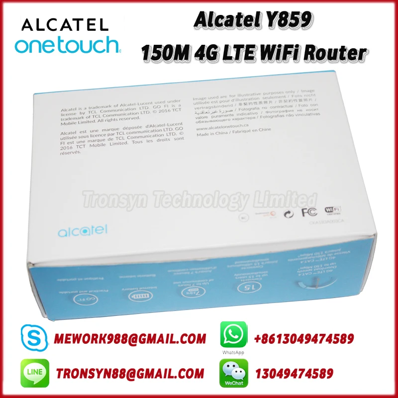 Новый Оригинальный разблокированный Alcatel Y859 150 Мбит/с Портативный 4G LTE WiFi Sim карта