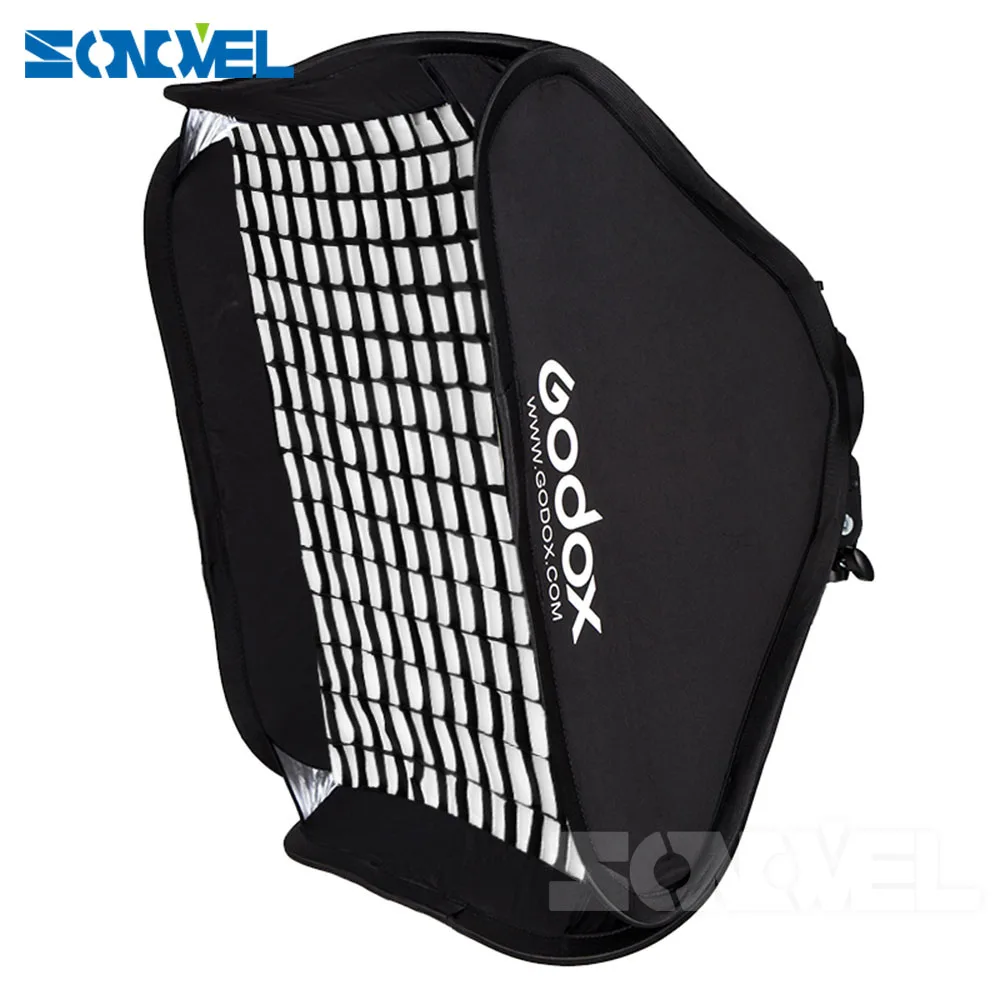 GODOX PRO 80x80 см софтбокс/Сотовая сетка для вспышки SpeedLight Bowens/Elinchrom Mount|flash speedlight