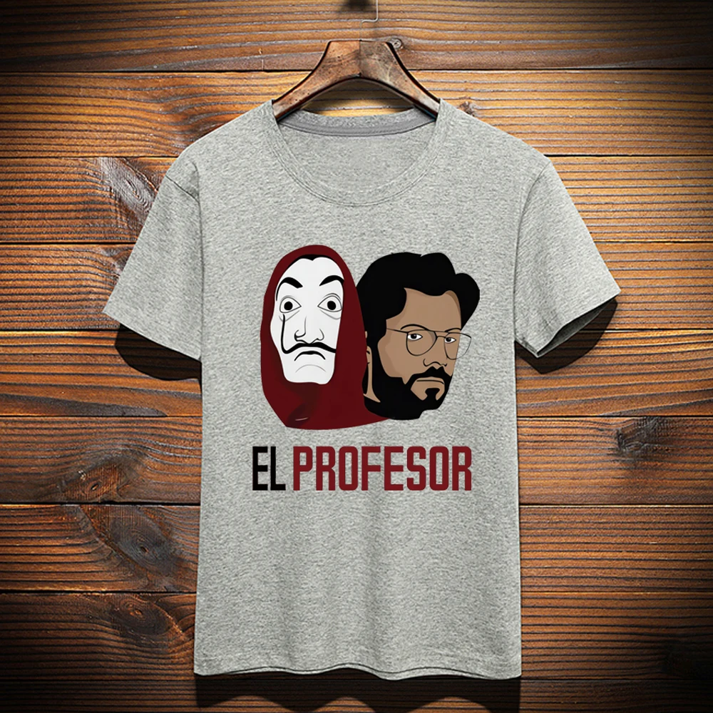 

La casa de papel tshirt Money Heist shirt For Men Women Dali Mask short sleeve shirt La casa de papel tshirt Top Tess