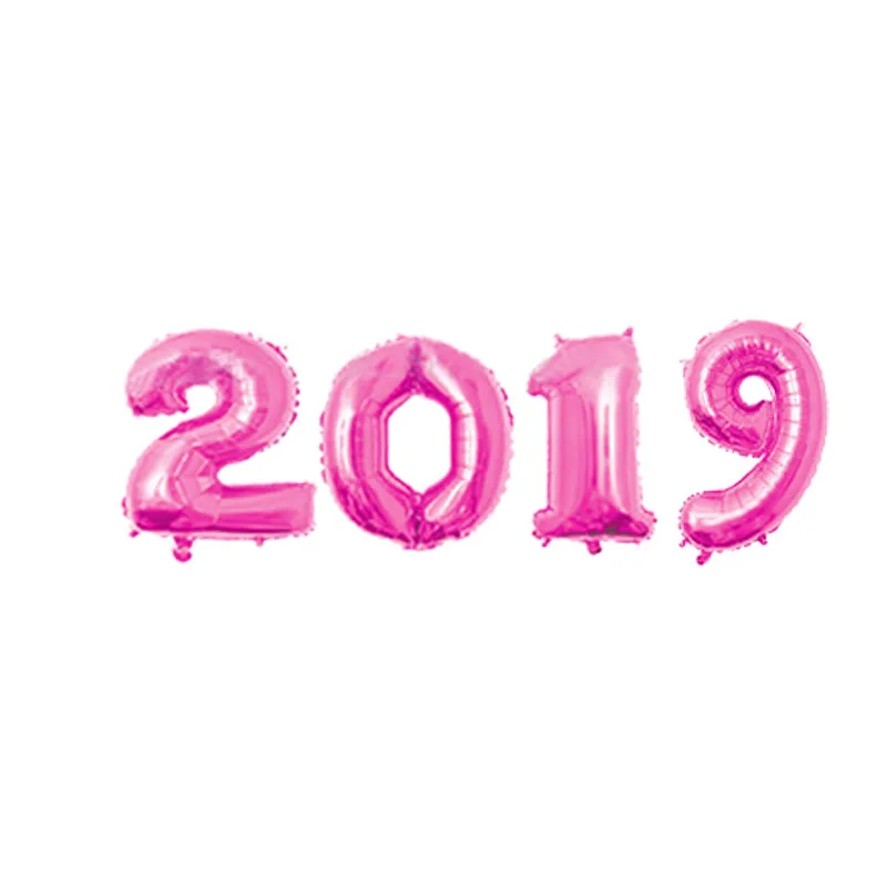 4 шт. 32 дюйма 2019 цифр фольгированные шары цифра воздушные новогодние
