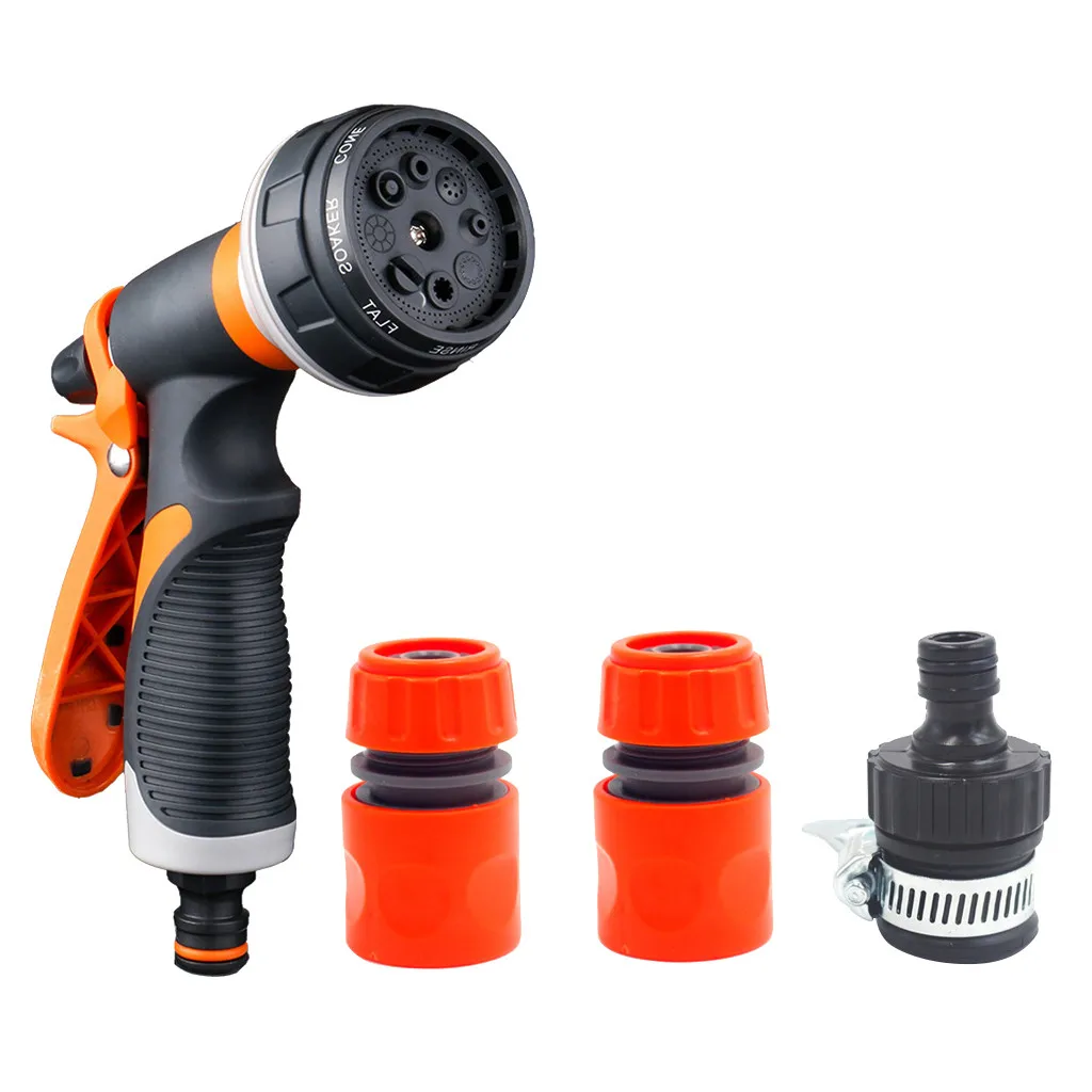 Садовый шланг сопло полив спрей высокого давления воды разбрызгиватель с 8
