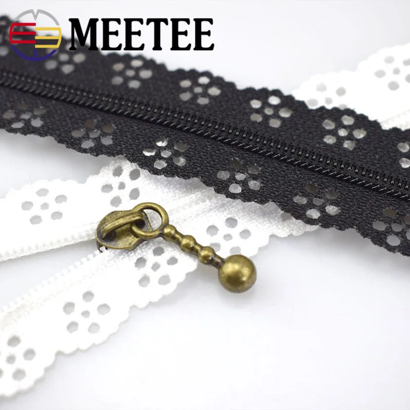10 шт. Meetee 3 #20 см нейлоновая катушка красивое кружевное застежек молний для DIY