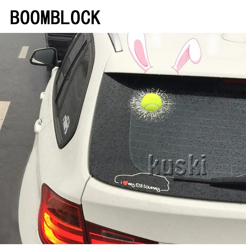 BOOMBLOCK 1pcs Car Styling Tennis Window Sticker For hyundai ix35 creta BMW e46 e39 e60 e90 e36 Renault Megane 2 Accessories | Автомобили