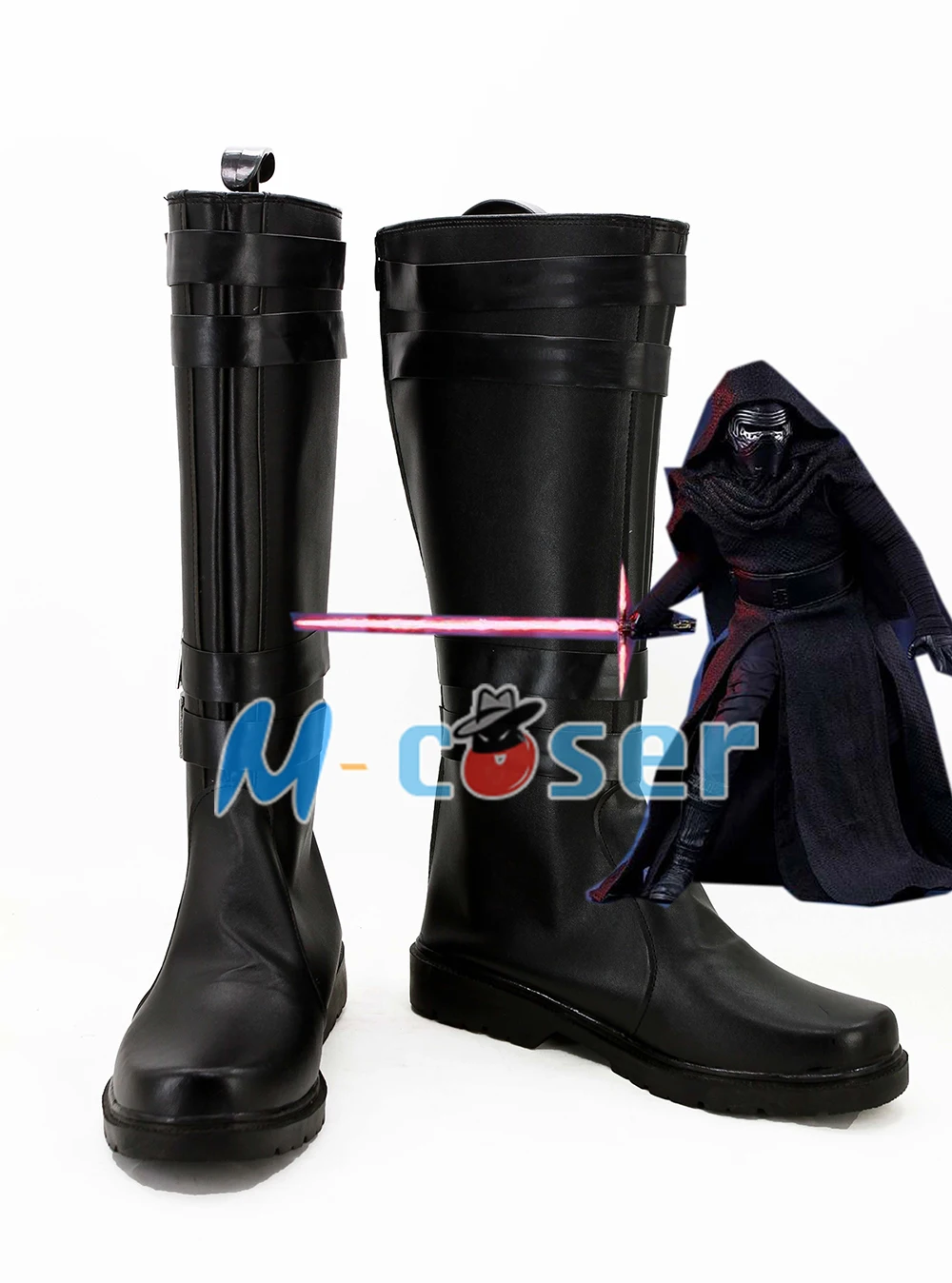 Звезда косплей Kylo Ren сапоги Moive костюм джедая реквизит Хэллоуин обувь для