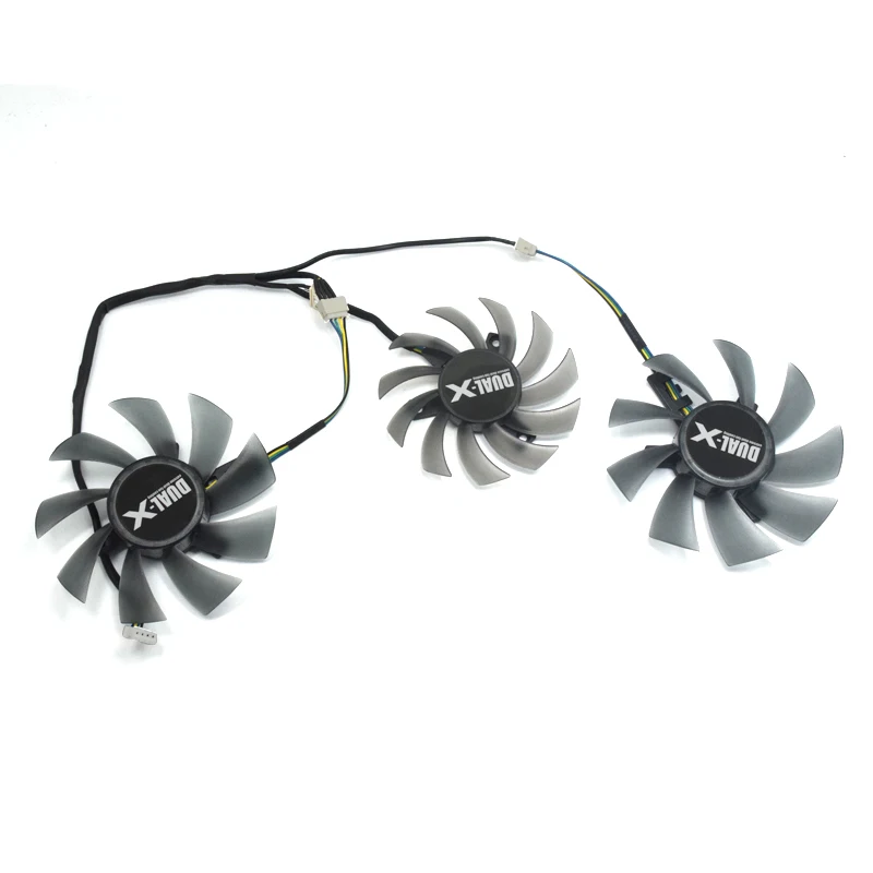 3 шт./лот DIY 85 мм 4Pin FD7010H12S DC12V 0.35A охлаждающий вентилятор Замена для Sapphire R9 270x2G Black