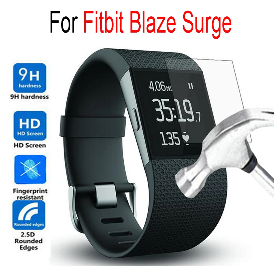Премиум для Fitbit Blaze Surge закаленное стекло смарт-Защита экрана Защитная пленка
