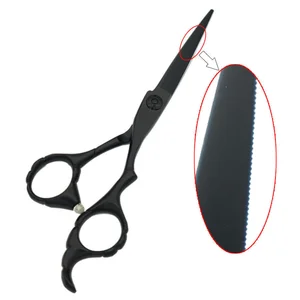 6" Professional Hairdressing Scissor Hair Cutting Shear Serrated Blade Japan 440c Stainless Shears Steel Barber-Shop-Supplies