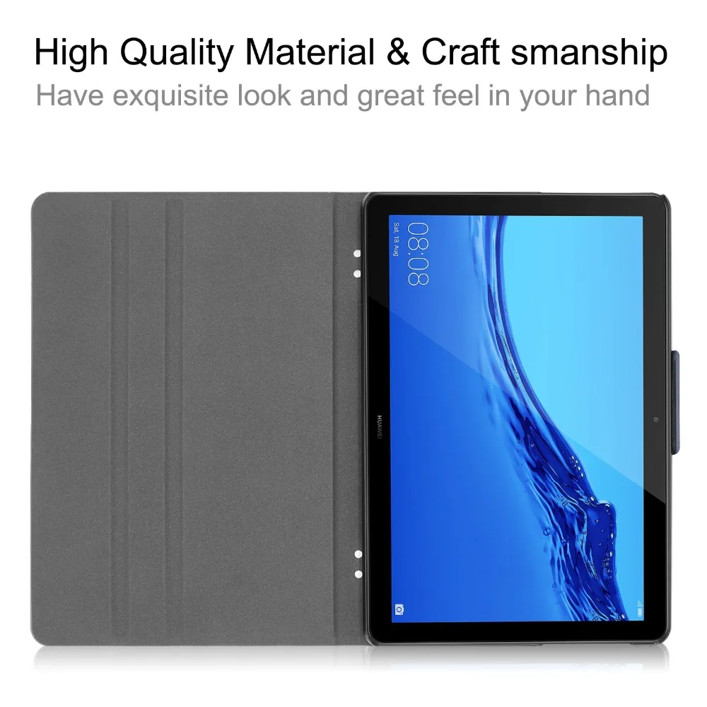Воловья кожа флип передняя Поддержка чехол для Huawei MediaPad T5 10 AGS2-W09/L09/L03/W19 1