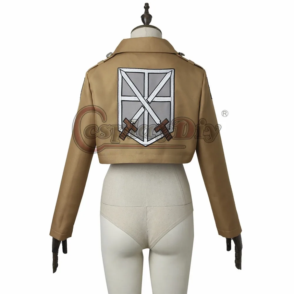 Косплей diy Attack on Titan Косплей Shingeki no Kyojin куртка Rival Ackerman Косплей куртка Атака Титанов костюм на Хэллоуин 10
