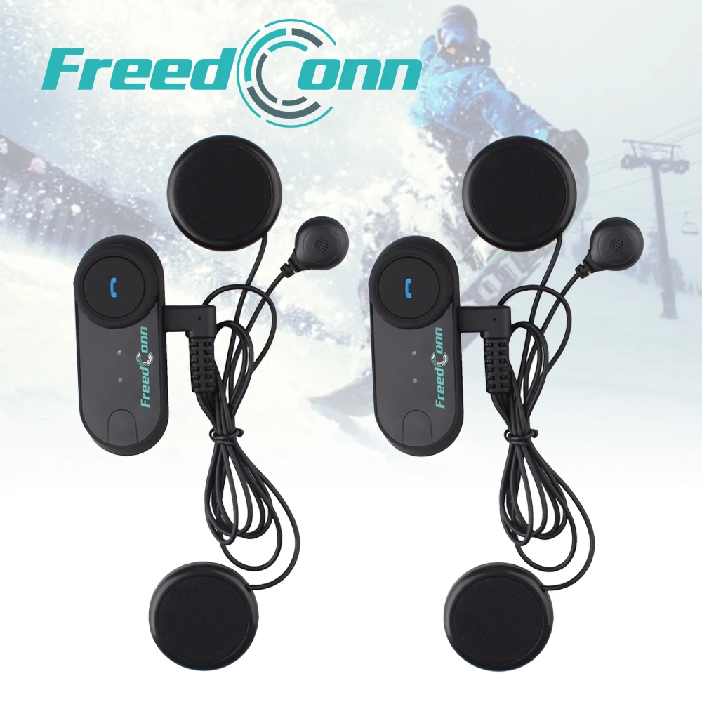 

2 pcs Freedconn Motorcycle Helmet Bluetooth Headset Intercom for 3 Rider 800M Intercomunicadores de motos+Soft Earphone+FM radio