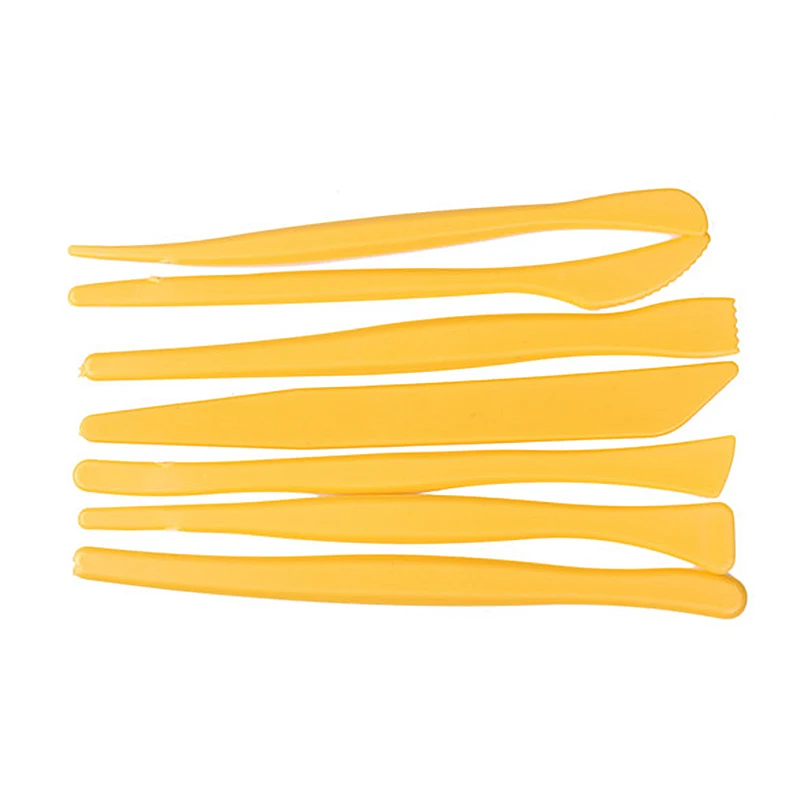 Горячие 7 шт Профессиональные Пластиковые глиняные ремесленные инструменты для