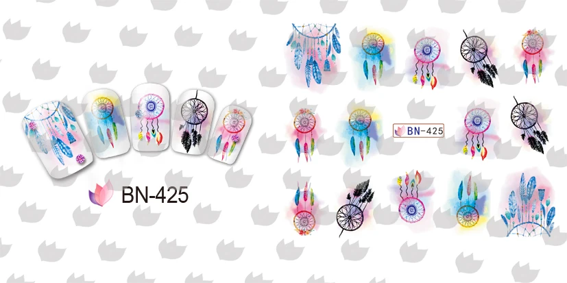 12 _ водная наклейка для ногтевого дизайна ногтей с полным покрытием танцующие