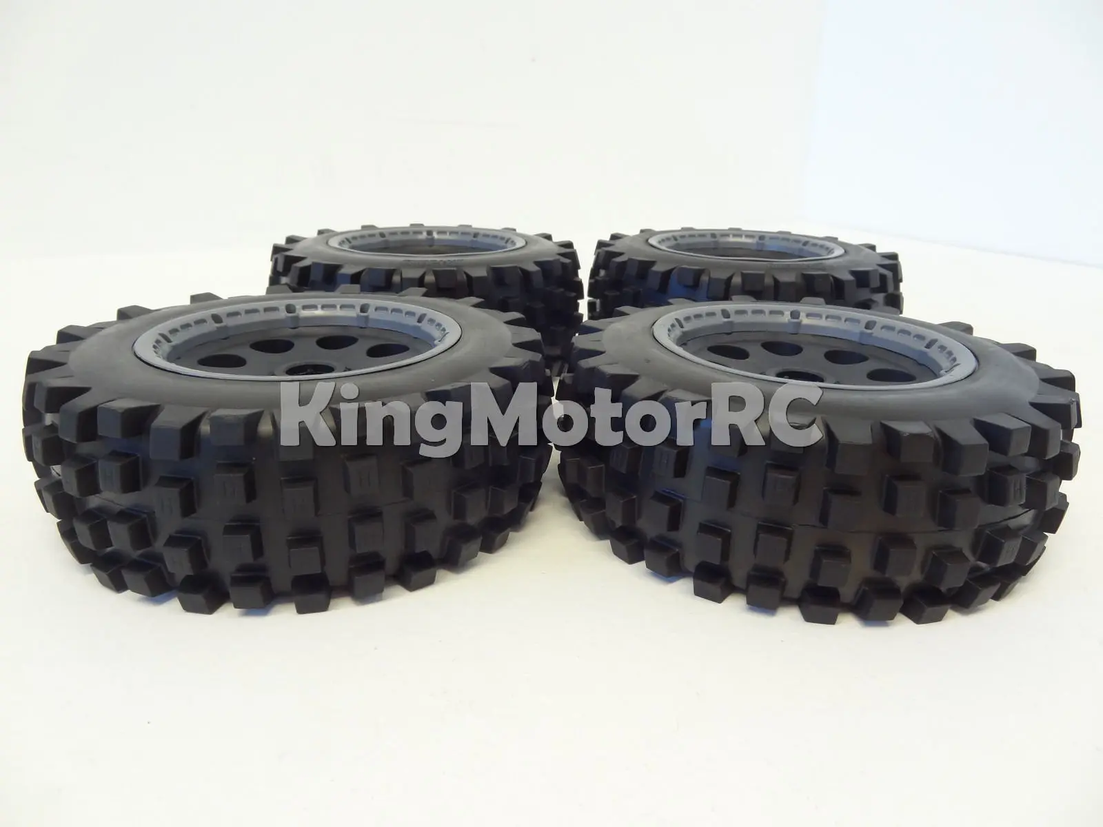King мотор T1000 Knobby колеса набор из 4 шин диски подходят для HPI baha 5 T 5SC Rovan | Игрушки и