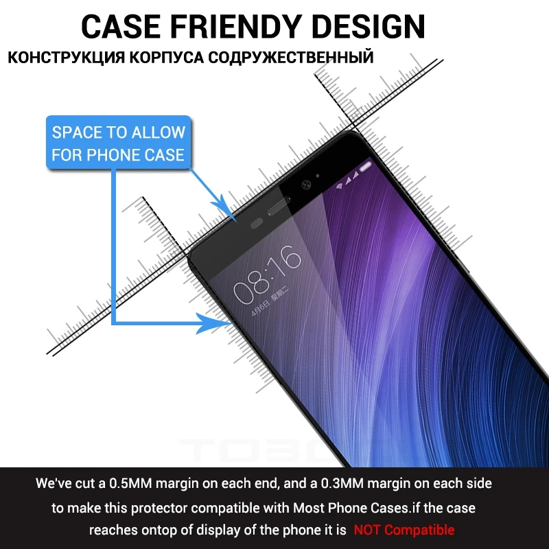 TOBOCLOO закаленное стекло для Xiaomi Note 4X4 глобальная версия 5A 4A Pro Prime 5 Plus защитная