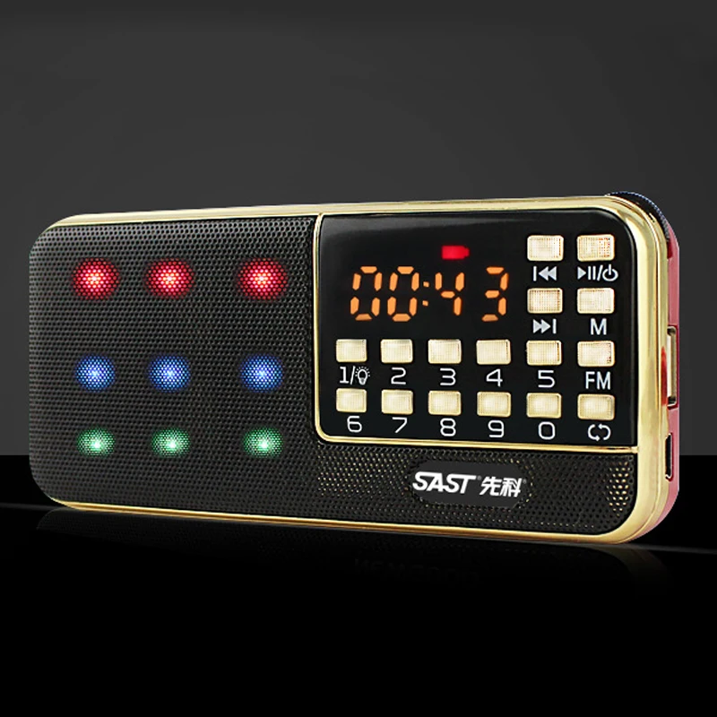 Портативная колонка Fm радио Sd карта Usb цифровой стереоприемник mp3 FM стереозвук