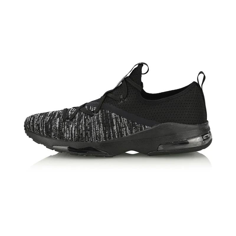 Li-Ning/мужская Трикотажная обувь с пузырчатым лицом; удобная спортивная обувь с дышащей подушкой; кроссовки; AGLN063 YXB216 - Цвет: AGLN063-1H