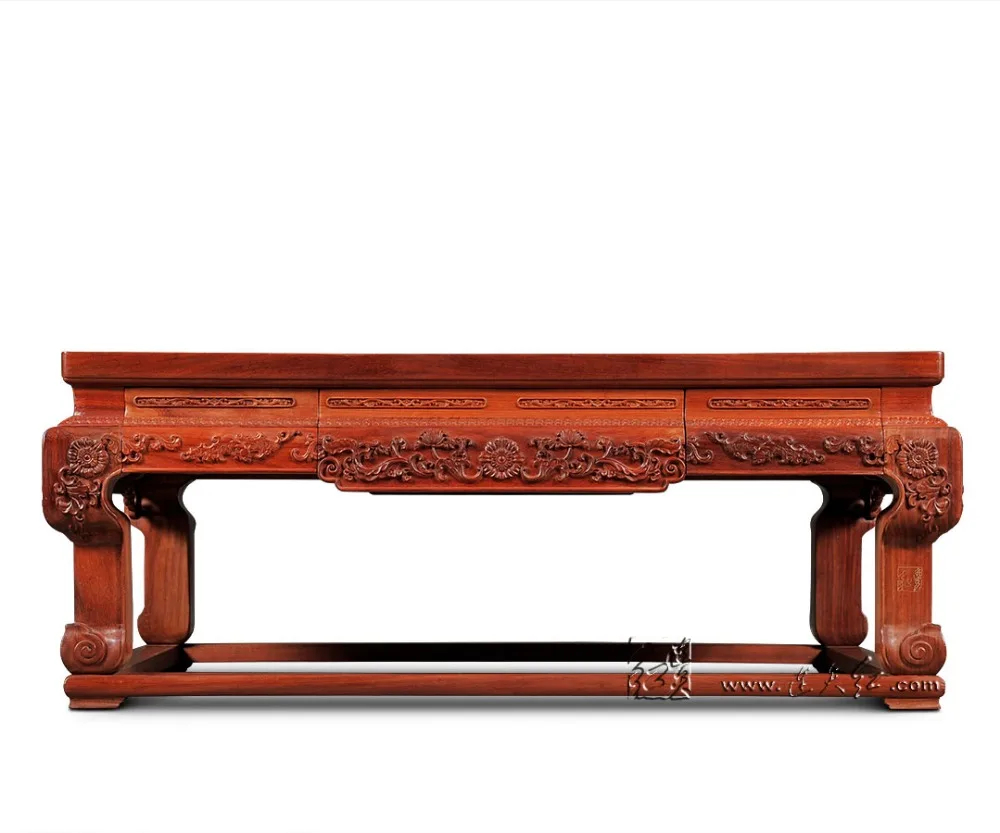 Большой чайный столик из розового дерева прямоугольной формы мебель твердой