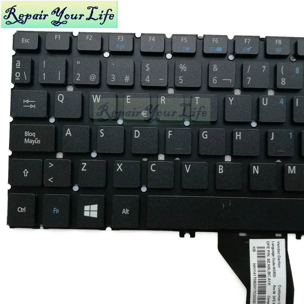 Клавиатура для ноутбуков Acer For Aspire клавиатура с подсветкой новая и оригинальная