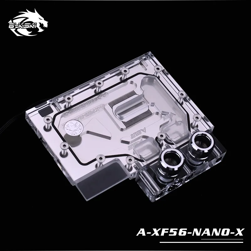 Bykski водоблок используется для AMD XFX VEGA56 NANO/SAPPHIRE PULSE Radeon RX Vega56 8 г HBM2/полное покрытие GPU медный радиаторный блок