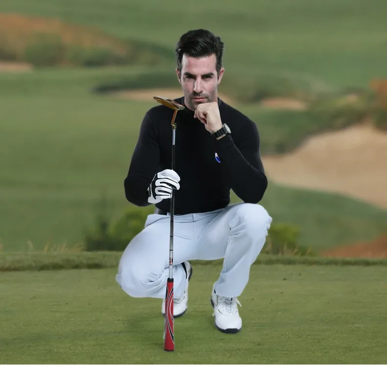 Брендовые мужские теплые рубашки для гольфа, футболки manga corta golf, вельветовые футболки, утолщенная Мужская одежда для гольфа, мужские Поло, спортивные рубашки