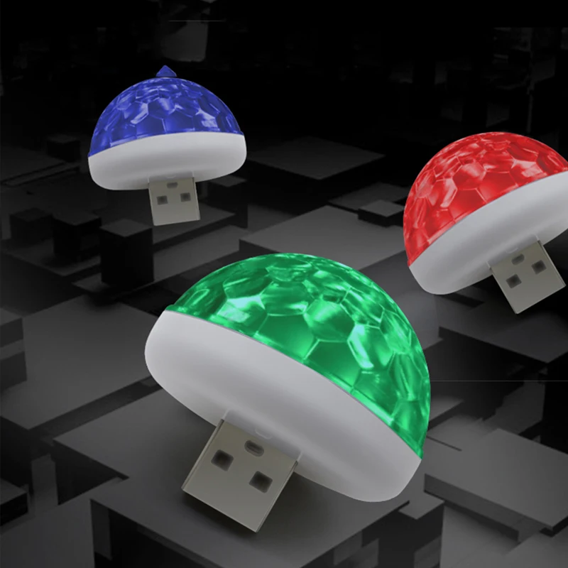LDRIVE 1 шт. водить автомобиль USB атмосферный свет DJ RGB мини красочная музыкальная