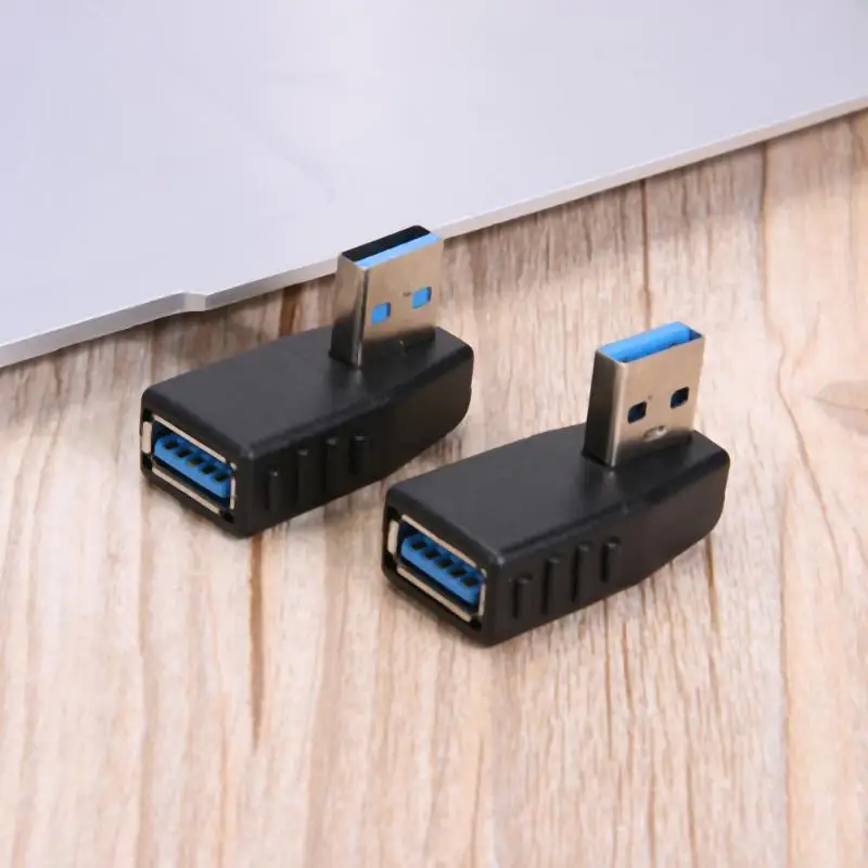 USB 3.0 локтевой Кабель адаптер удлинитель штекер гнездо 90 градусов компьютерные