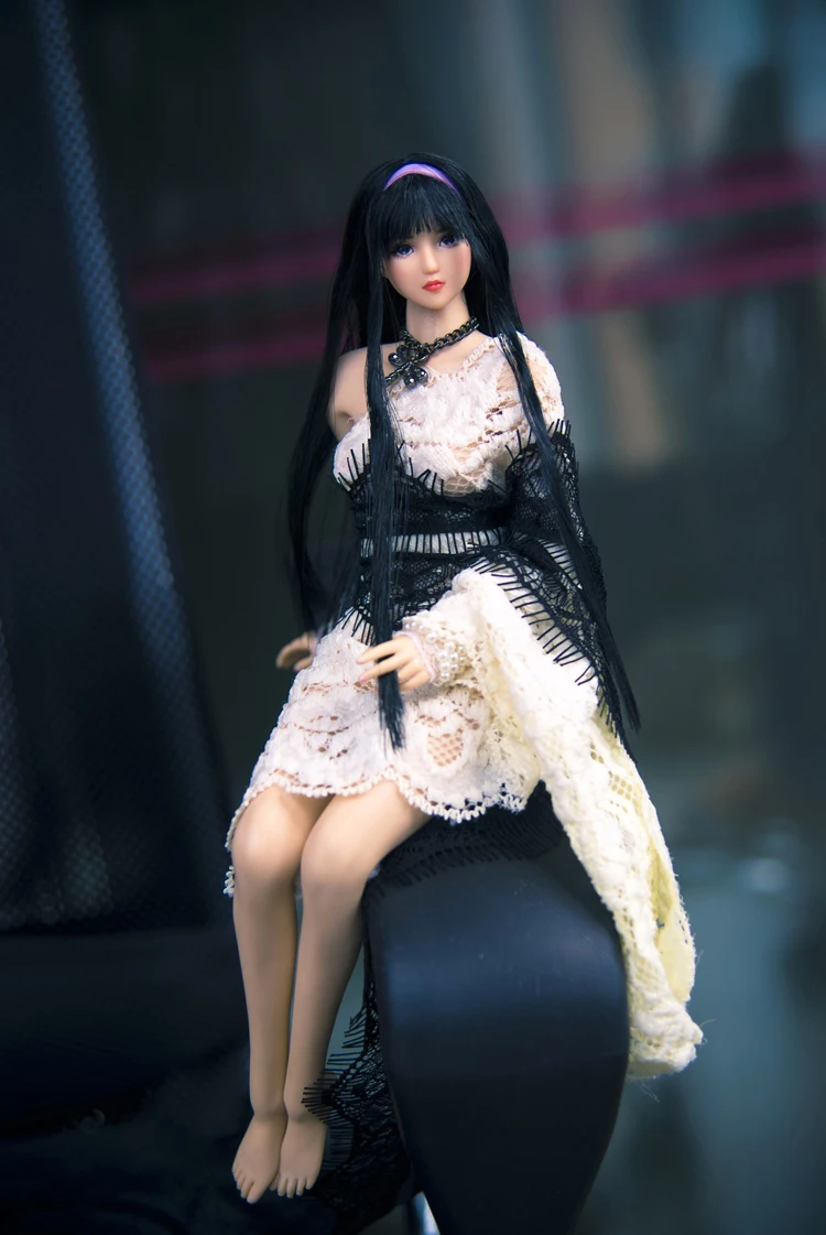 1/6 женский аксессуар для головы OB027 девушка розовый/черный волосы SNH 48 Nihon Junjo Kenji плотная резная модель для тела 1" бледная кожа