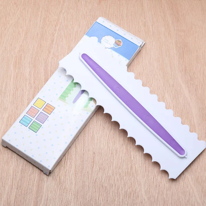 Luyou 3PCS/Set Multifunctional Irregular Teeth Edge DIY Cream Scraper Set Cake Mold Tools Plastic FM1679 | Дом и сад