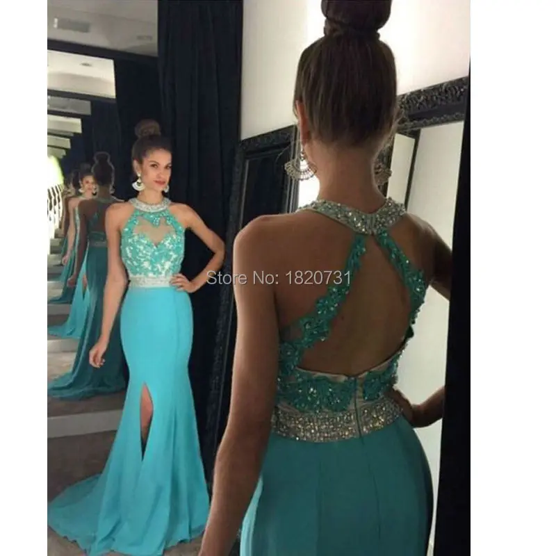 

Женское вечернее платье Galajurken, платье Небесно-синего цвета с О-образным вырезом и открытой спинкой, модель 2020 года