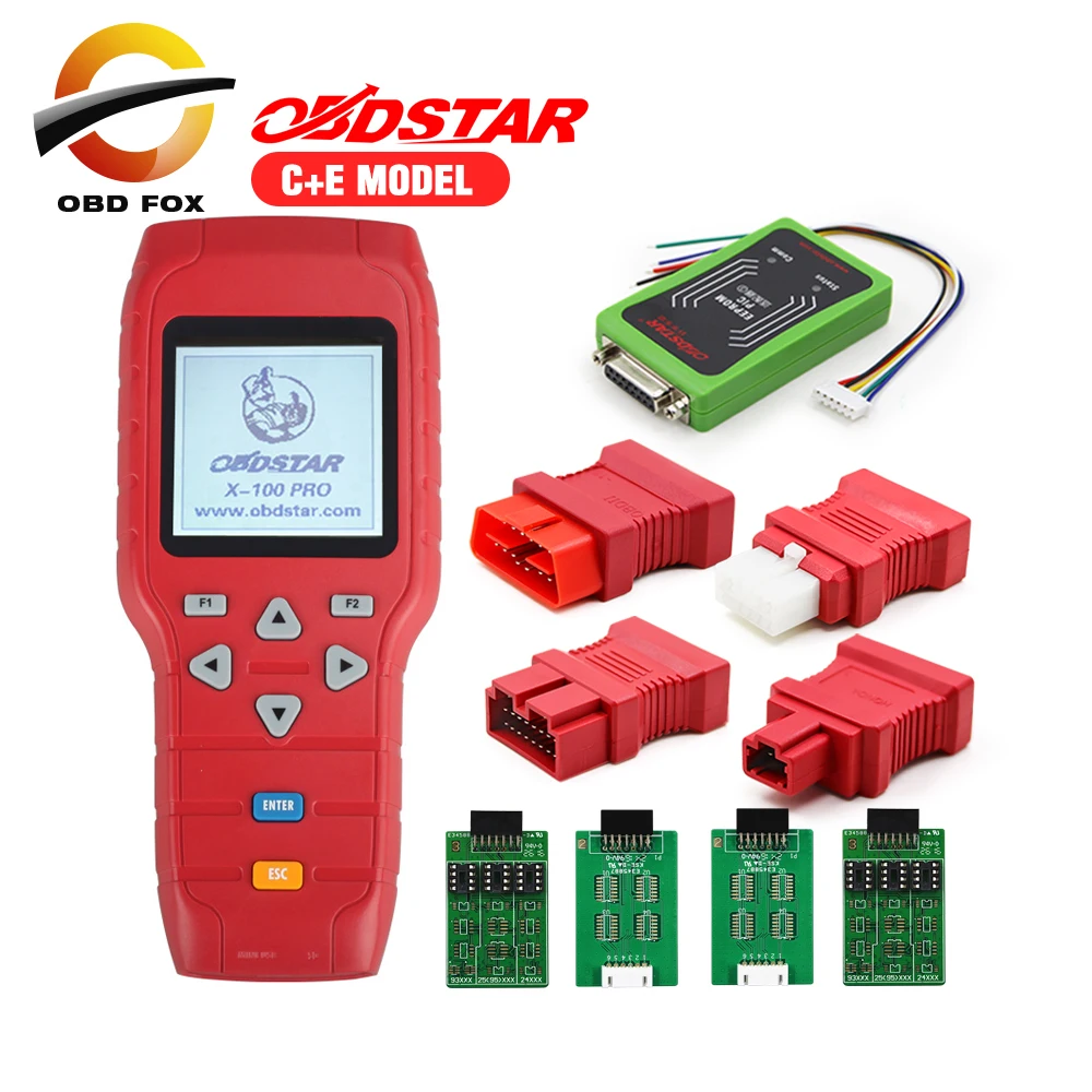 2018 новый дизайн OBDStar Авто ключевой программист X100 PRO C + E модель в том числе X200