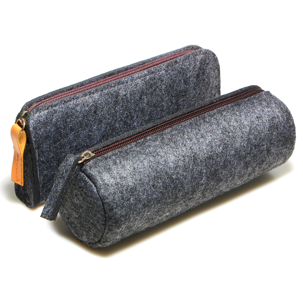 Творческий молния шерсть войлочный Футляр Большие сумки для хранения овечьи