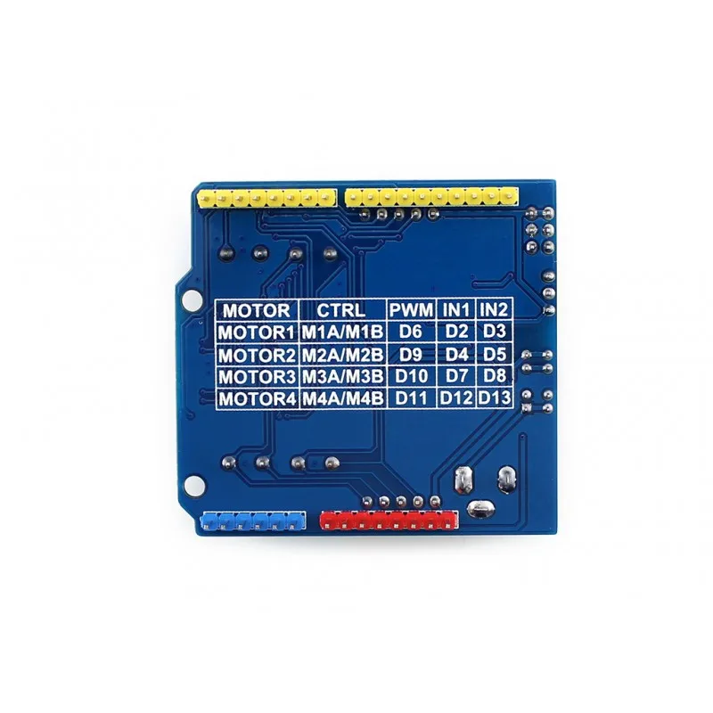 

L293D Motor Control Shield Expansion Board Motor Drive Shield Duemilanove Mega UNO 4 Channel H-bridge ESD protection