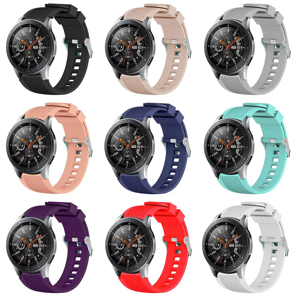 Силиконовый ремешок для Samsung Galaxy Watch 46 мм спортивный сменный Ремешки наручных