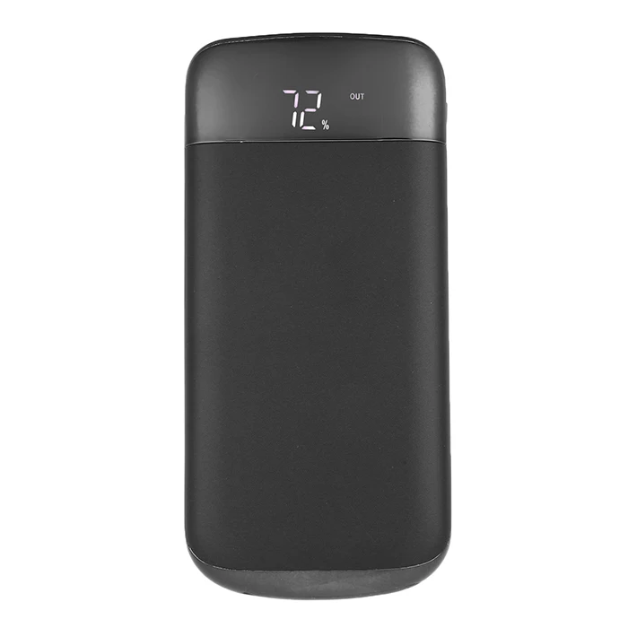 Black 12000 мАч Внешний аккумулятор для iPhone, Android, Xiaomi, портативный мобильный внешний аккумулятор, внешние аккумуляторы, двойной USB зарядка, повербанк, батарея - Цвет: Black