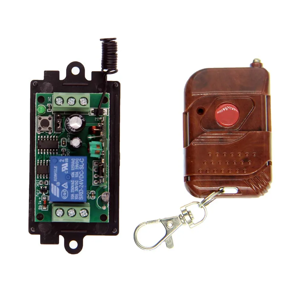 DC 9V 12V 24V 1 CH 1CH RF беспроводной переключатель системы дистанционного управления