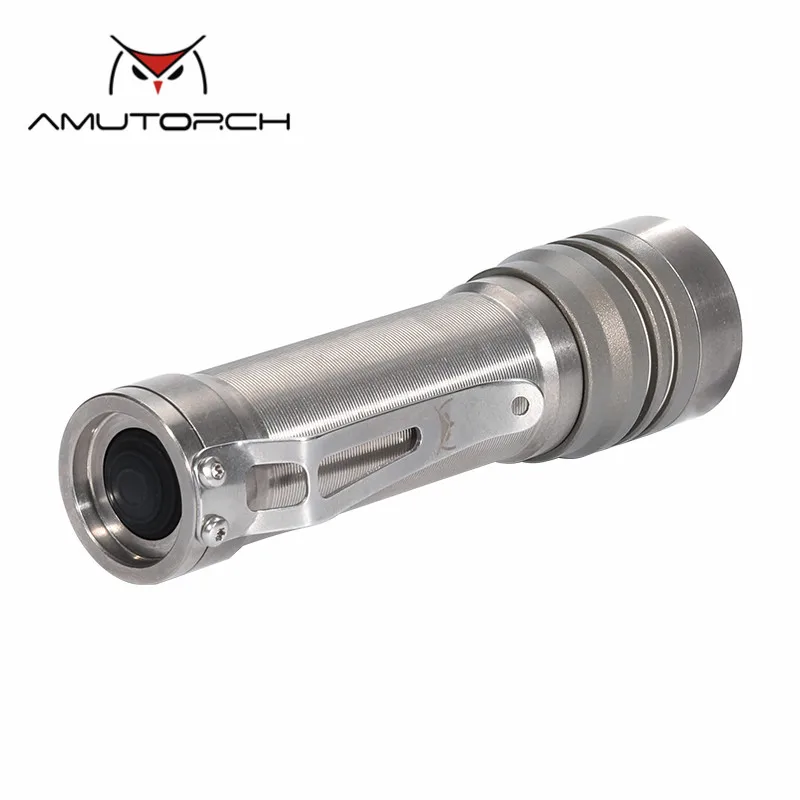 Amutorch AT40 4x Nichia 219C 1100LM выпуклая линза Профессиональный прожектор из титанового