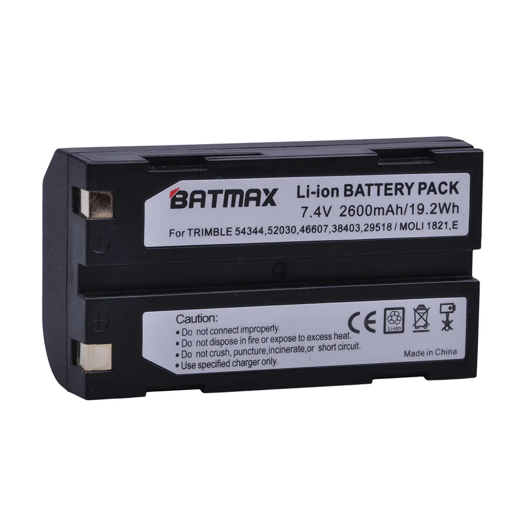 Аккумулятор Batmax 1 шт. 2600 мАч 54344 для Trimble 29518 46607 52030 38403 R8 5700 5800 R6 R7 GNSS GPS приемник