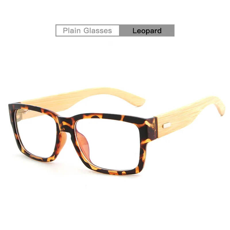 Leopard HDCRAFTER очки для чтения в деревянной оправе оправы для очков мужские и женские бамбуковые очки оправа для очков оптические простые очки для чтения - Цвет оправы: Leopard
