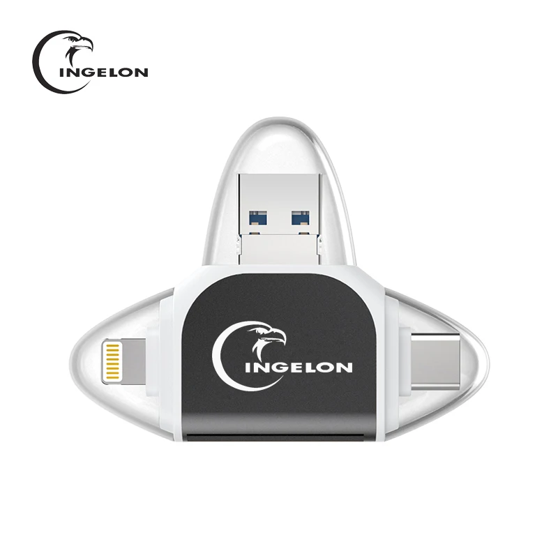 Адаптер ридер Ingelon для карт sd usb micro SD typec otg no3.0 USB lightning адаптер аксессуары