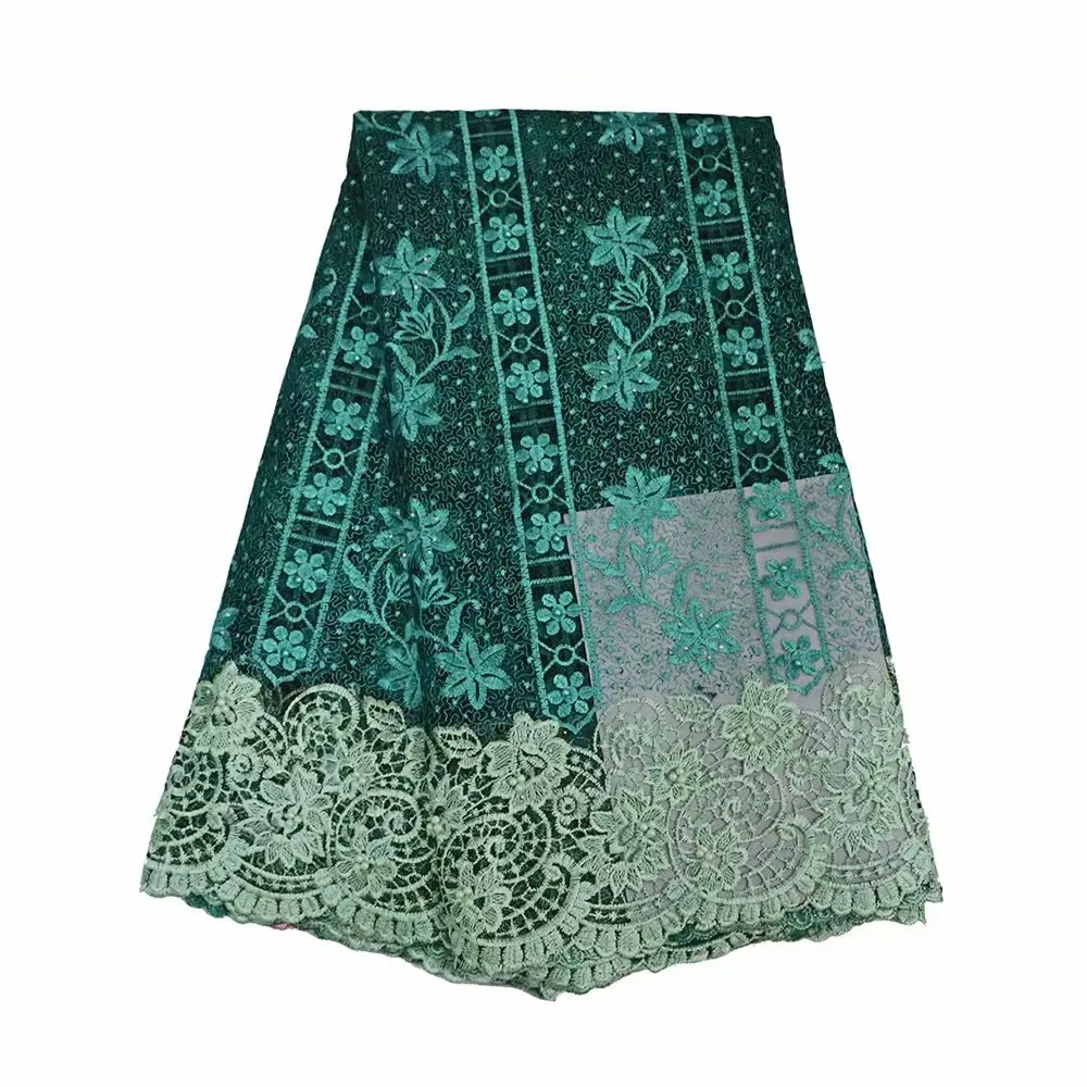 African lace fabric US royal blue african voile french with rhinestone 5 yards per lot wedding dress | Дом и сад
