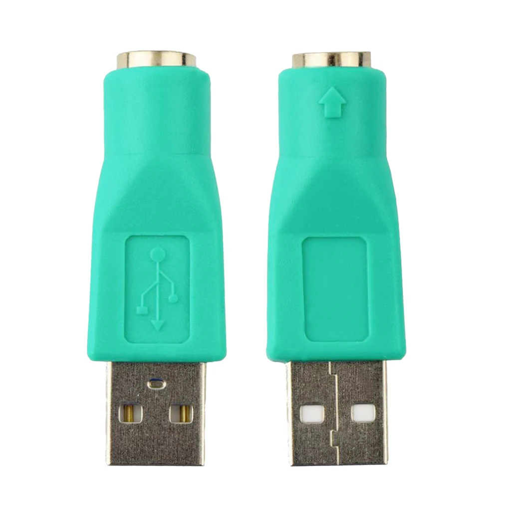1 пара USB Штекерный разъем на 6 Pin Mini DIN Jack PS2 Розетка конвертер для клавиатуры мыши