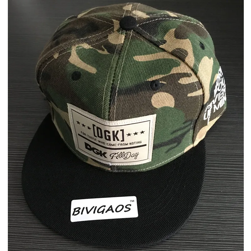 Мужские камуфляжные бейсболки DGK повседневные в стиле хип хоп Snapback шляпы
