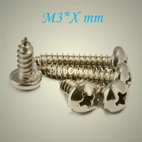 yt805x 304 stainless steel cross head self tapping screws cross recessed pan head tapping screw m3xmm free shipping russia
