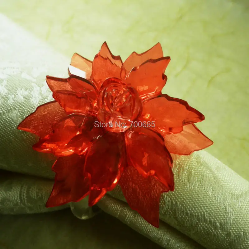 Кристальное кольцо для салфеток poinsettia | Дом и сад