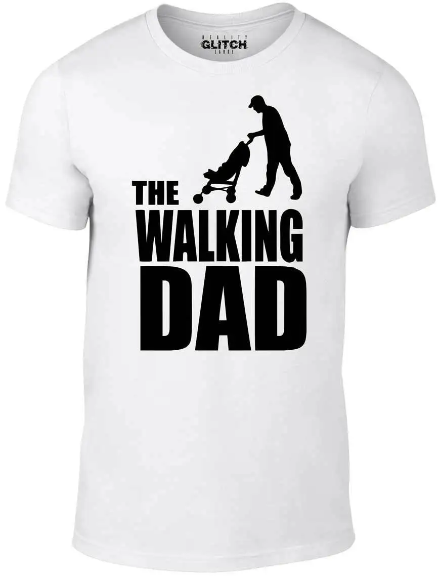 Футболка с надписью The Walking Dad забавная футболка dead zombie подарок для папы шутки