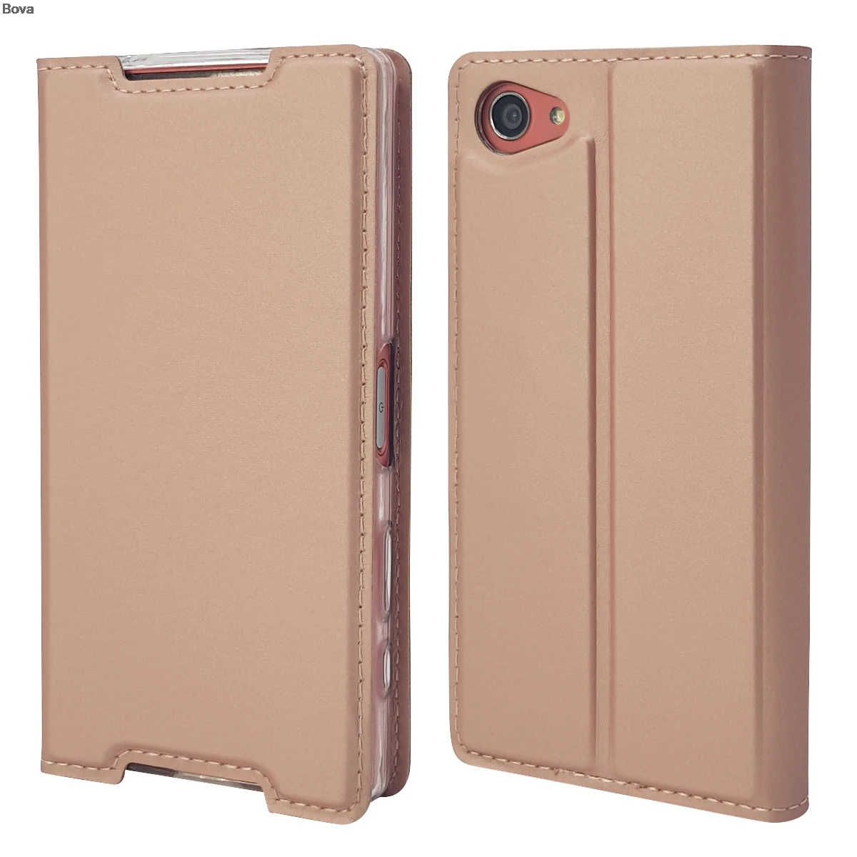 Pink Gold Чехол для телефона sony Xperia Z5 Compact Z5 Mini откидной Чехол чехол для телефона с магнитной адсорбцией супер тонкий Матовый сенсорный - Цвет: Pink Gold