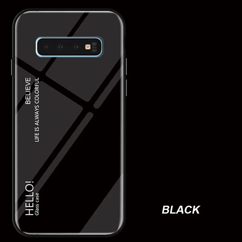 Leanonus градиент закаленное Стекло чехол для samsung Galaxy S10e S8 S9 S10 Plus Note 8 9 A6 A8 плюс 2018