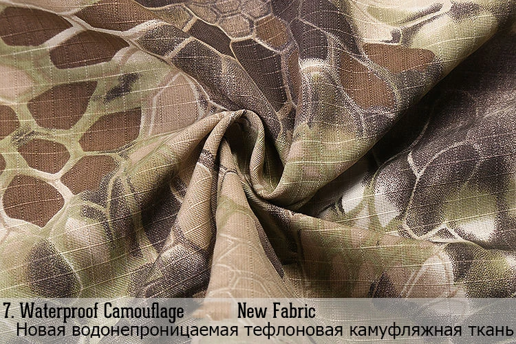 Refire gear pyton камуфляжная тактическая Полевая куртка армии США Мужская водонепроницаемая осенняя куртка с капюшоном Ветровка Военная Куртка Пилота